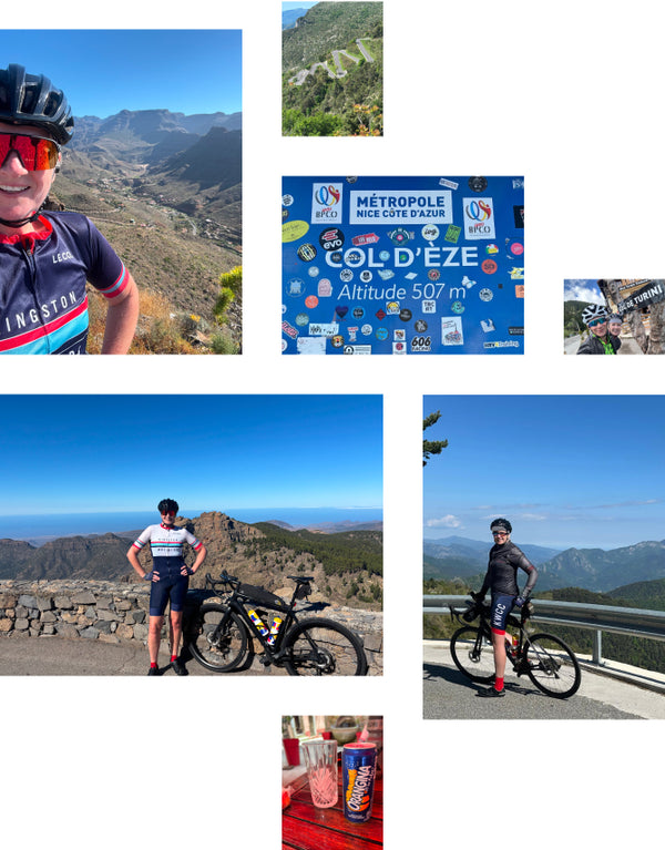 Collage of images of key moments on Jo's journey