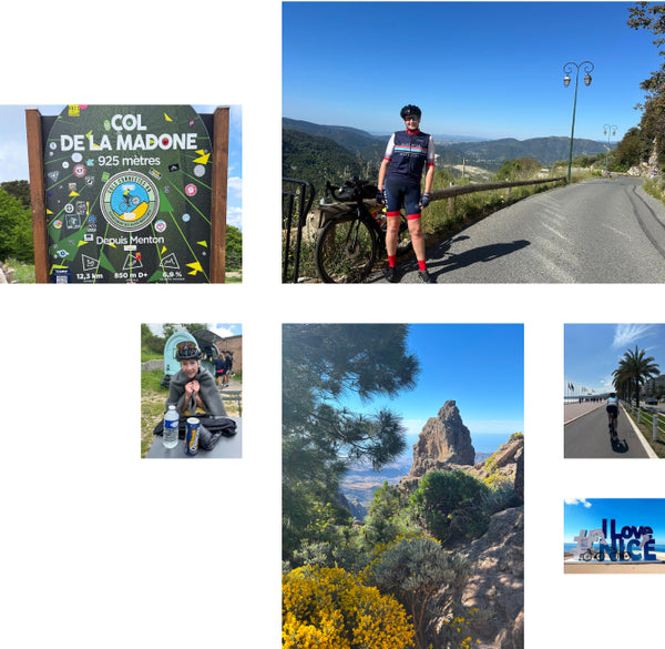 Collage of images of key moments on Jo's journey