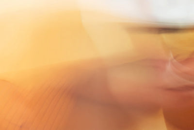 Person cycling with a red and blue overlay