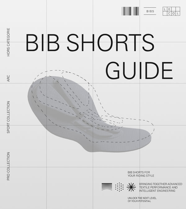 Diagram of the padded insert in bibshorts on a white squared background 