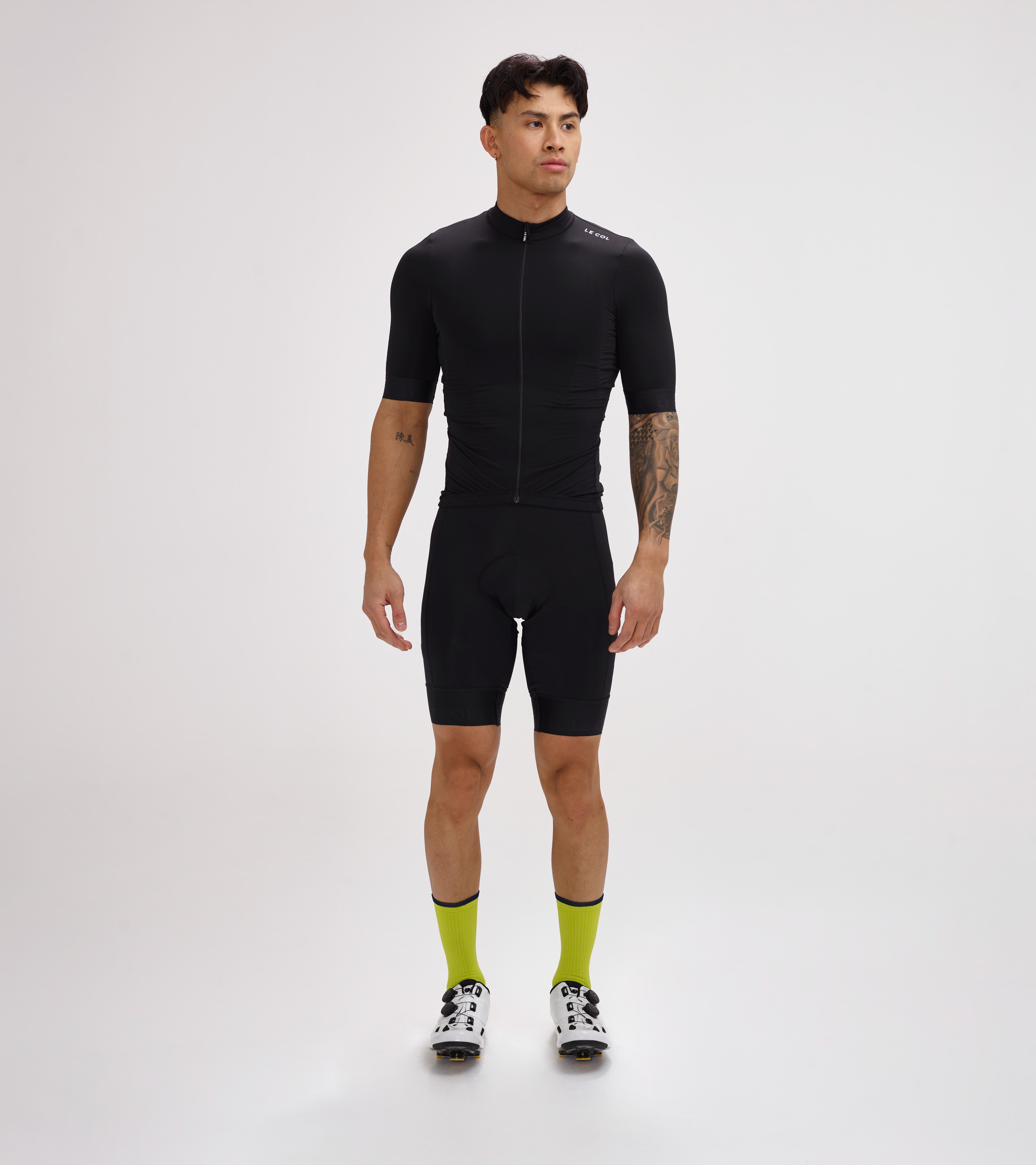 Chaussettes Cyclistes Le Col - Orchidée Et Marine, Taille L/XL, Unisexe (neuves)
