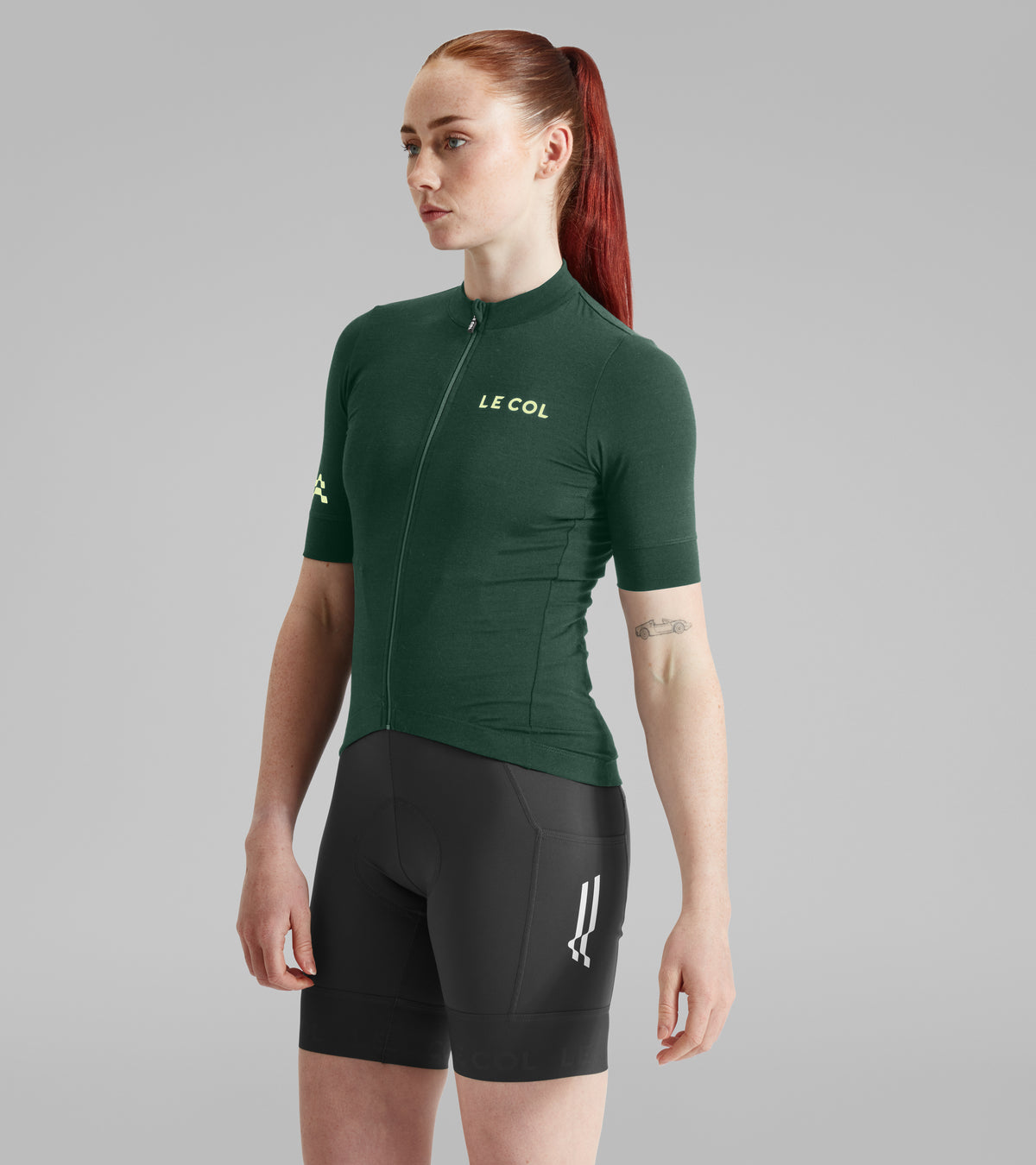 rennrad trikot merino Le Col | Damen ARC Color:Nutmeg Brown Google Play Logo and RGroup_1547724